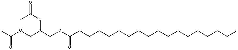 1,2,3-Propanetriol 1-stearate 2,3-bisacetate Structure