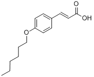 p-(hexyloxy)cinnamic acid Structure