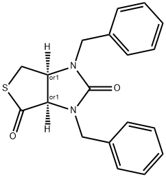 cis-(±)-1,3-dibenzyldihydro-1H-thieno[3,4-d]imidazole-2,4(3H,3aH)-dione 结构式