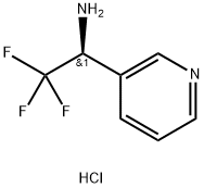 (S)-2,2,2-三氟-1-(吡啶-3-基)乙胺 盐酸盐, 336105-46-5, 结构式