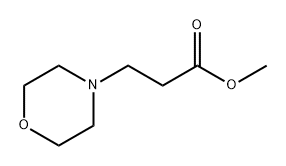3-モルホリノプロピオン酸メチル 化学構造式