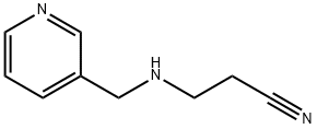 3-(3-吡啶甲氨基)丙腈 结构式