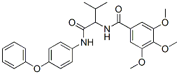 Benzamide, 3,4,5-trimethoxy-N-[2-methyl-1-[[(4-phenoxyphenyl)amino]carbonyl]propyl]- (9CI) Structure