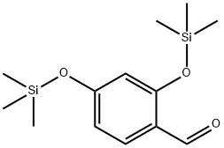 2,4-ビス[(トリメチルシリル)オキシ]ベンズアルデヒド 化学構造式