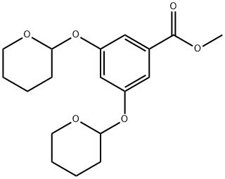 3,5-BIS[(TETRAHYDRO-2H-PYRAN-2-YL)OXY]-BENZOIC ACID METHYL ESTER Structure