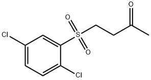 336195-37-0 4-[(2,5-ジクロロフェニル)スルホニル]ブタン-2-オン