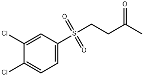 4-((3,4-二氯苯基)磺酰基)丁烷-2-酮, 336195-38-1, 结构式