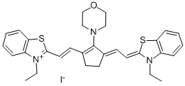 3,3'-DIETHYL-10,12-ETHYLENE-11-MORPHOLINOTHIATRICARBOCYANINE IODIDE Structure