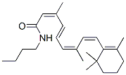 (2Z,4E,6Z,8Z)-N-butyl-3,7-dimethyl-9-(2,6,6-trimethyl-1-cyclohexenyl)nona-2,4,6,8-tetraenamide 结构式