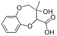 2H-1,5-Benzodioxepin-2-carboxylic  acid,  3,4-dihydro-3-hydroxy-3-methyl- 结构式