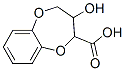 2H-1,5-Benzodioxepin-2-carboxylic  acid,  3,4-dihydro-3-hydroxy- Struktur