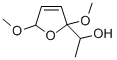 DL-1-(2,5-ジメトキシ-2,5-ジヒドロフラン-2-イル)エタノール 化学構造式