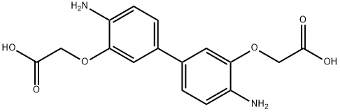 4,4'-DIAMINODIPHENYL-3,3'-DIGLYCOLIC ACID 结构式