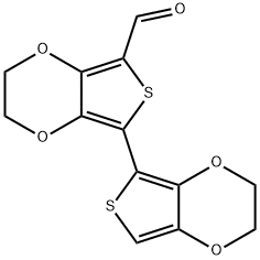 2,2',3,3'-四氢-[5,5'-联噻吩并[3,4-B][1,4]二噁烷]-7-甲醛 结构式