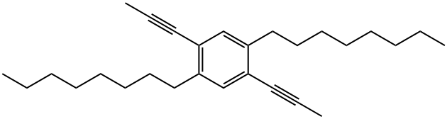 2 5-DIOCTYL-1 4-DI-1-PROPYNYLBENZENE 化学構造式
