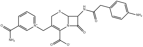 3367-66-6 Pyridinium, 1-7-2-(p-aminophenyl)acetamido-2-carboxy-8-oxo-5-thia-1-azabicyclo4.2.0oct-2-en-3-ylmethyl-3-carbamoyl-, hydroxide, inner salt