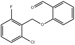 2-[(2-氯-6-氟苯甲基)氧]苯甲醛, 336880-01-4, 结构式