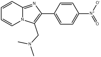 3-[(Dimethylamino)methyl]-2-(p-nitrophenyl)imidazo[1,2-a]pyridine,3369-09-3,结构式