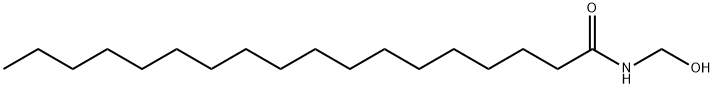 N-(ヒドロキシメチル)オクタデカンアミド 化学構造式