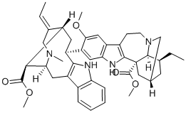 12-メトキシ-13-[(3α)-17-メトキシ-17-オキソボバサン-3-イル]イボガミン-18-カルボン酸メチル 化学構造式