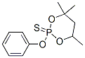 4,4,6-トリメチル-2-フェノキシ-1,3,2-ジオキサホスホリナン2-スルフィド 化学構造式