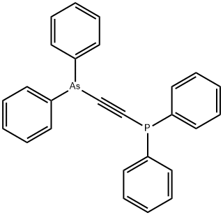 [(Diphenylarsino)ethynyl]diphenylphosphine 结构式