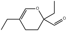 2,5-diethyl-3,4-dihydro-2H-pyran-2-carbaldehyde 结构式