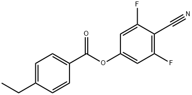 4-CYANO-3,5-DIFLUOROPHENYL 4-ETHYL-BENZOATE,337367-01-8,结构式