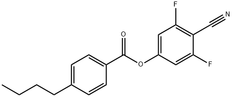 4-CYANO-3,5-DIFLUOROPHENYL 4-BUTYL-BENZOATE,337367-02-9,结构式