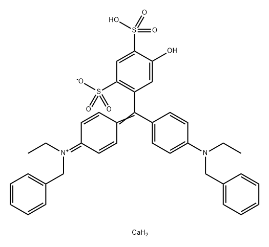 dihydrogen bis[(benzyl)[4-[[4-(benzylethylamino)phenyl](5-hydroxy-2,4-disulphonatophenyl)methylene]cyclohexa-2,5-dien-1-ylidene](ethyl)ammonium], calcium salt 