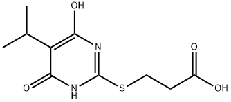 3-(4-HYDROXY-5-ISOPROPYL-6-OXO-1,6-DIHYDRO-PYRIMIDIN-2-YLSULFANYL)-PROPIONIC ACID Structure