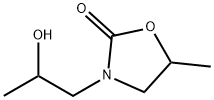 3-(2-ヒドロキシプロピル)-5-メチル-2-オキサゾリジノン 化学構造式