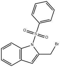 2-(BROMOMETHYL)-1-(PHENYLSULFONYL)-1H-INDOLE Structure