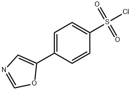 4-(1,3-OXAZOL-5-YL)BENZENESULFONYL CHLORIDE 结构式