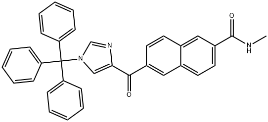 N-Methyl-6-(1-trityl-1H-iMidazole-4-carbonyl)-2-naphthaMide|N-甲基-6-(1-三苯甲基-1H-咪唑-4-羰基)-2-萘甲酰胺