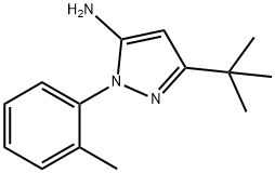 3-叔丁基-1-(2-甲基苯基)-1H-吡唑-5-胺, 337533-96-7, 结构式