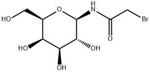 1-BROMOACETAMIDO-1-DEOXY-B-D-GALACTOPYRA NOSE CRYST Struktur