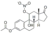 9-hydroxyestrone-3-acetate-11-nitrate 化学構造式