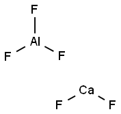 calcium pentafluoroaluminate 化学構造式