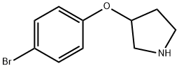 3-(4-BROMOPHENOXY)PYRROLIDINE 化学構造式