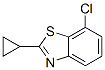 Benzothiazole, 7-chloro-2-cyclopropyl- (9CI) Structure