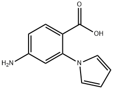 Benzoic acid, 4-amino-2-(1H-pyrrol-1-yl)- (9CI) 化学構造式