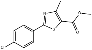 2-(4-氯苯基)-4-甲基噻唑-5-羧酸甲酯, 337924-65-9, 结构式