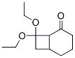 Bicyclo[4.2.0]octan-2-one, 8,8-diethoxy- (9CI) 化学構造式