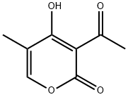 2H-Pyran-2-one, 3-acetyl-4-hydroxy-5-methyl- (9CI) 结构式