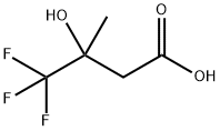 4,4,4-三氟-3-羟基-3-甲基丁酸,338-03-4,结构式