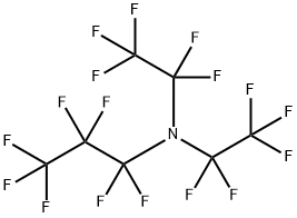全氟-N,N-双(全氟乙基)丙胺,338-81-8,结构式