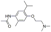 2-Acetylamino-5-(2-dimethylaminoethoxy)-p-cymene,3380-60-7,结构式