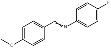 N-(4-甲氧基亚苄基)-4-氟苯胺, 3381-48-4, 结构式