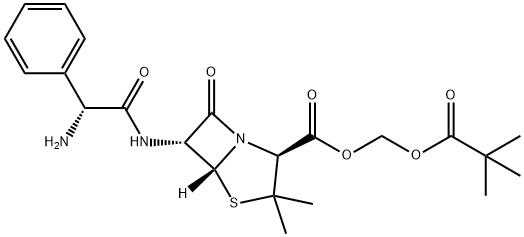 ピバンピシリン 化学構造式